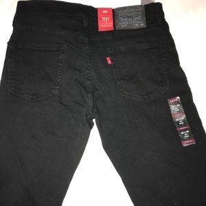 (New) Black Levi's Slim/Stretch Jeans